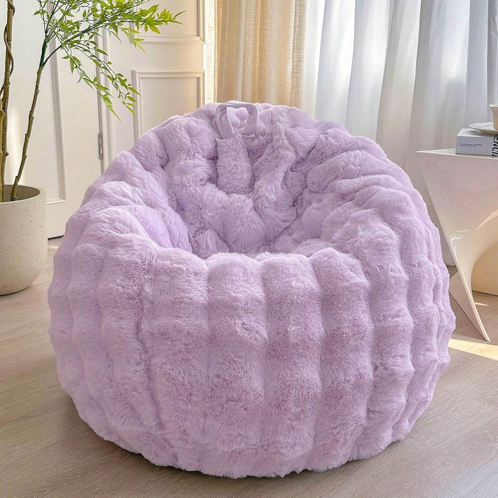 Kids Outdoor Bean Bag - Faux Rabbit Fur Bean Bag Cover