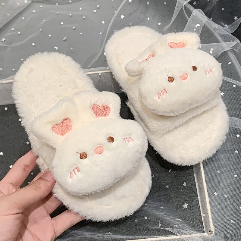 Kids Indoor Outdoor Slippers - Comfortable Cute Fluffy Cartoon Kids Outdoor