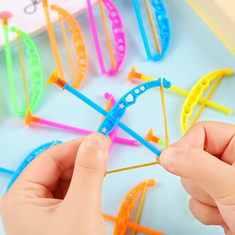 Kids Outdoor Archery Set - Colorful Plastic Bow and Arrow Toy