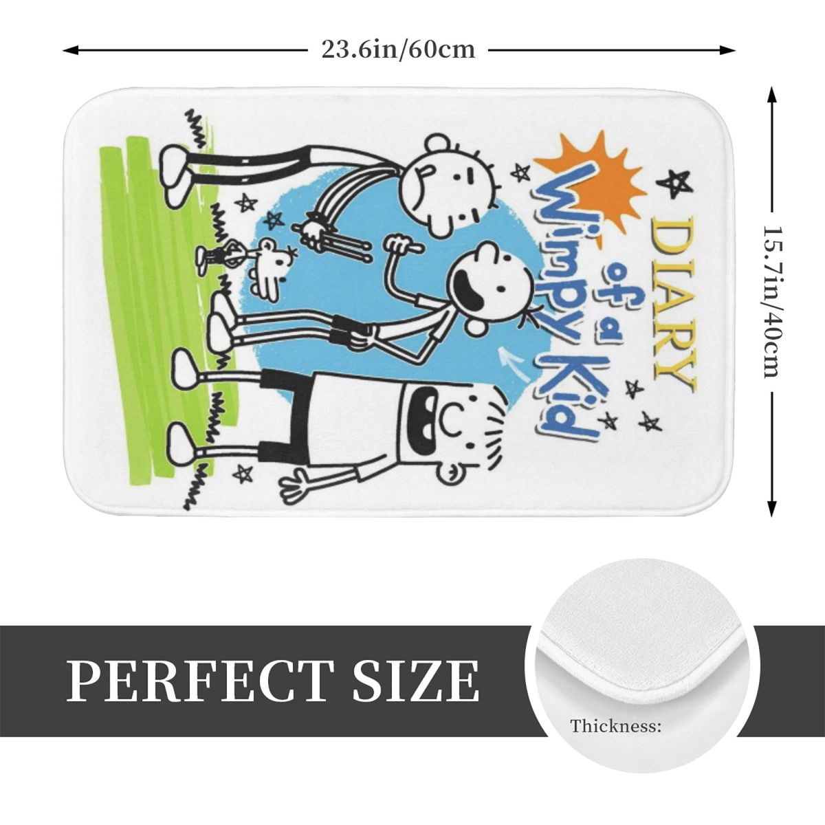 Diary Of A Wimpy Kid Anti-slip - Kids Outdoor Floor Cushions recension och pris