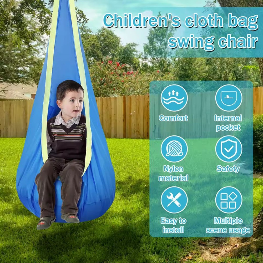 Kids Pod Swing Seat Nylon Hang - Kids Outdoor Swing Chair recension och pris