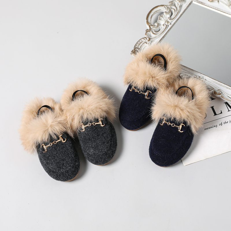 AS New Kids Fur Shoes Children - Kids Indoor Outdoor Slippers recension och pris