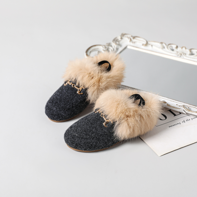 AS New Kids Fur Shoes Children - Kids Indoor Outdoor Slippers recension och pris