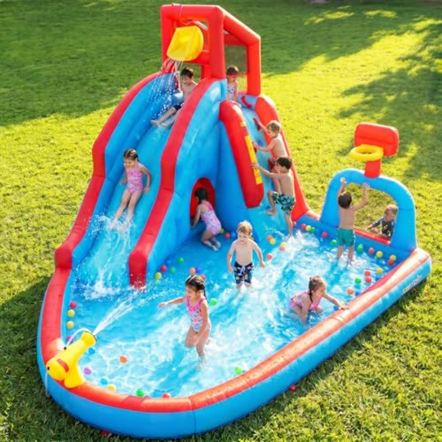 Backyard outdoor water slide i - Kids Outdoor Climbing recension och pris