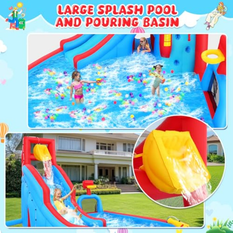 Backyard outdoor water slide i - Kids Outdoor Climbing recension och pris