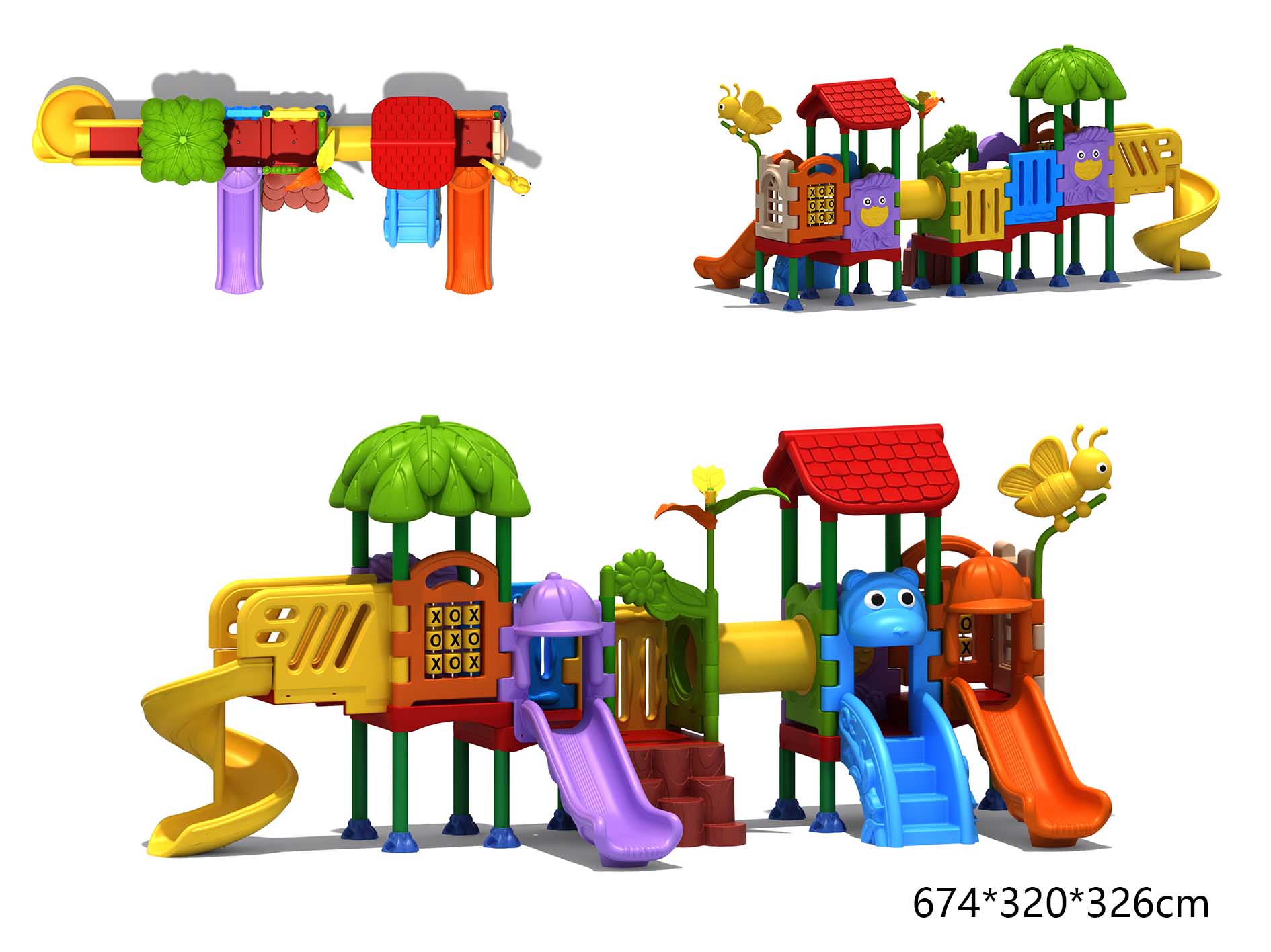 KID Playground Playhouse Sets  - Kids Outdoor Playhouse recension och pris