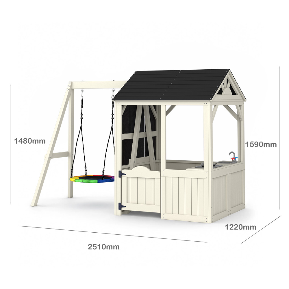 Garden Buildings Furniture Kid - Kids Outdoor Wooden Playset recension och pris