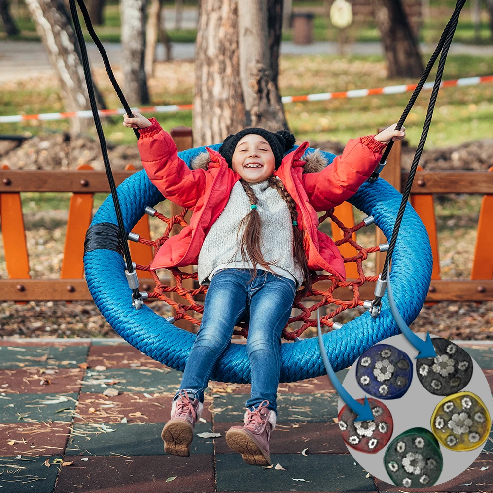 Blue/Red Playground Nest Swing - Kids Outdoor Nest Swing recension och pris