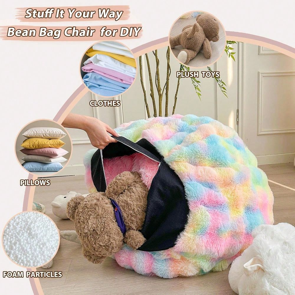 Faux Rabbit Fur Bean Bag Cover - Kids Outdoor Bean Bag recension och pris