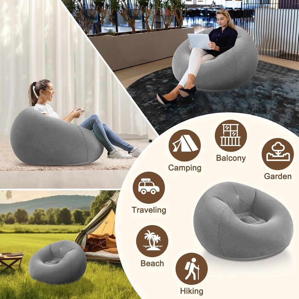 Inflatable Bean Bag Chairs, Gr - Kids Outdoor Bean Bag recension och pris