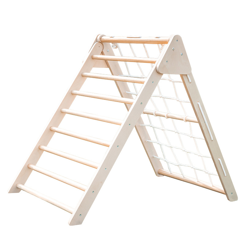 Foldable Wooden Triangle Climb - Kids Outdoor Wooden Playset recension och pris
