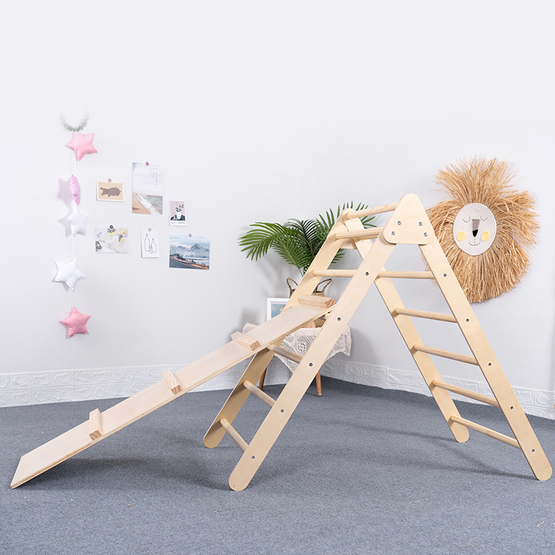 Foldable Wooden Triangle Climb - Kids Outdoor Wooden Playset recension och pris