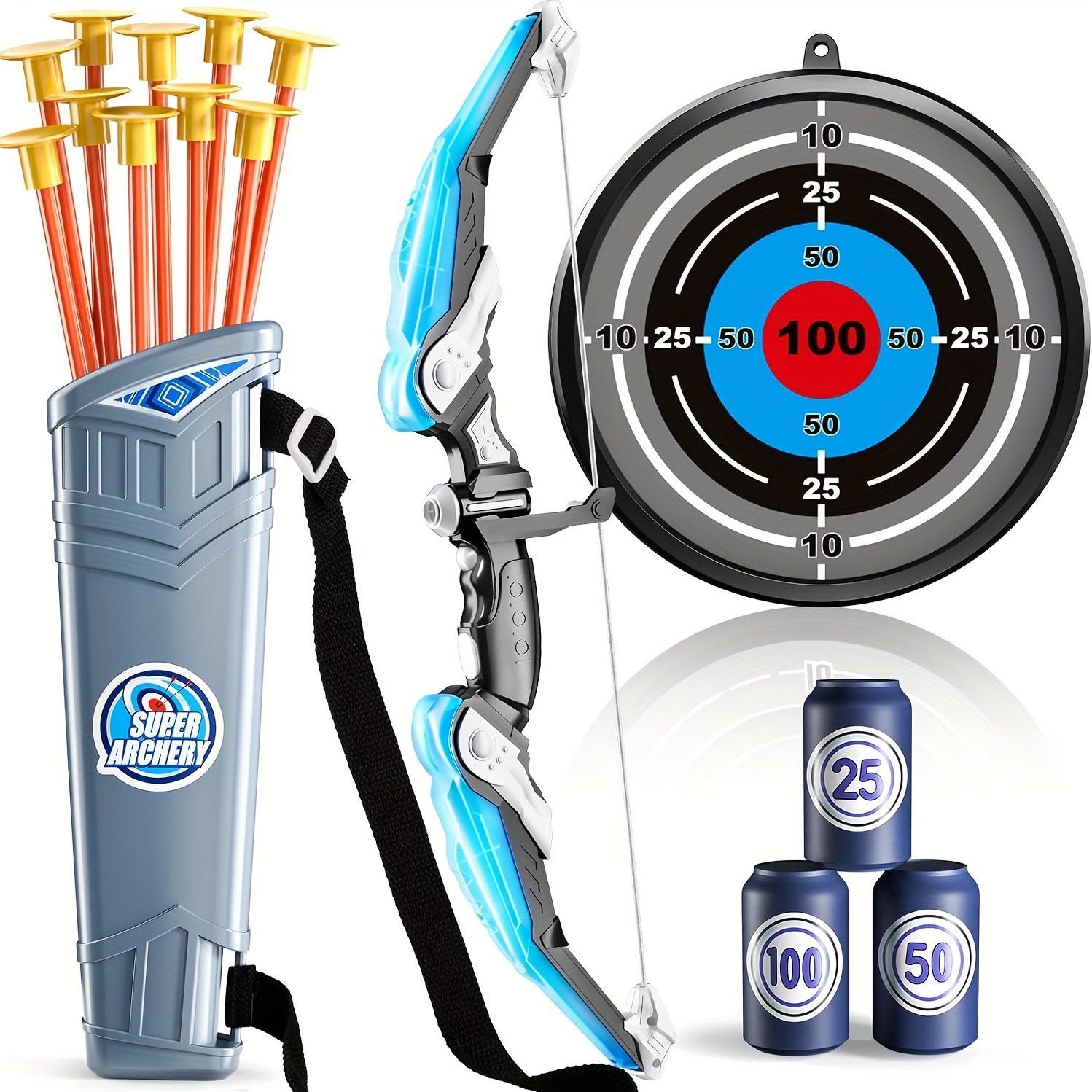 Kids Outdoor Sports Toy LED Li - Kids Outdoor Archery Set recension och pris