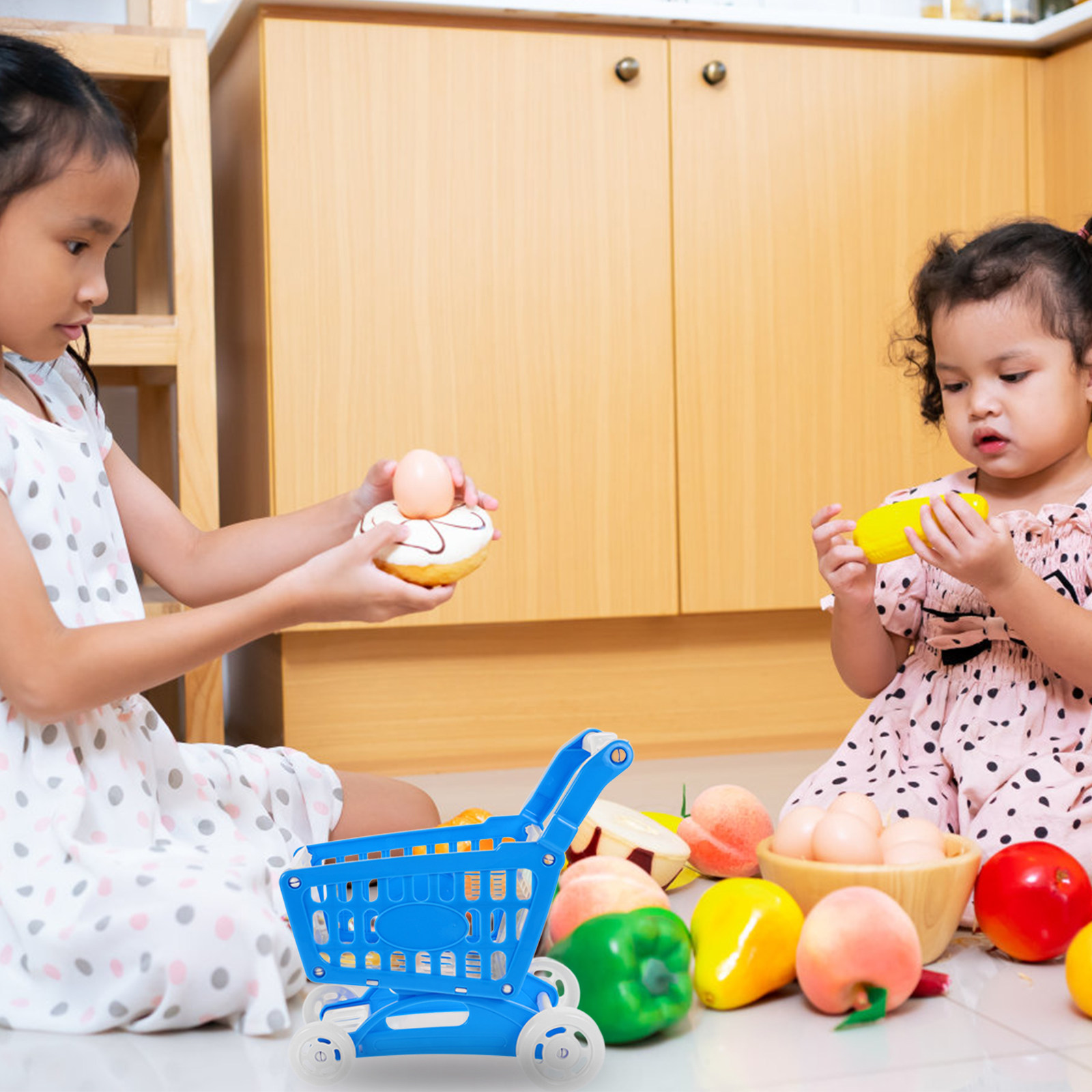 Mini Supermarket Shopping Cart - Kids Indoor Outdoor Cart recension och pris