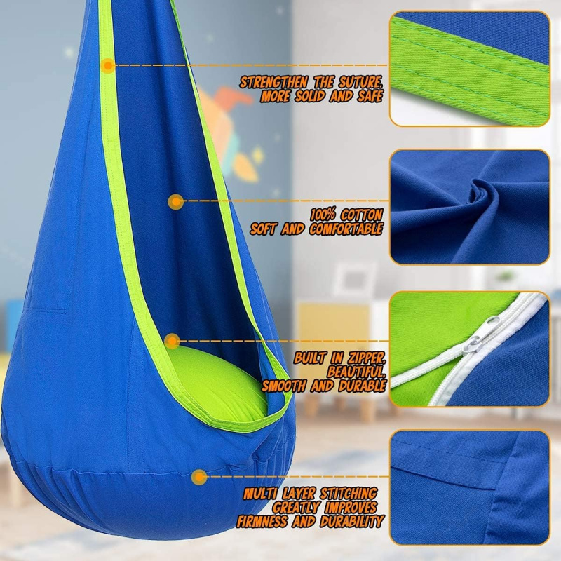 Children Hanging Pod Swing Ham - Kids Outdoor Swing Chair recension och pris