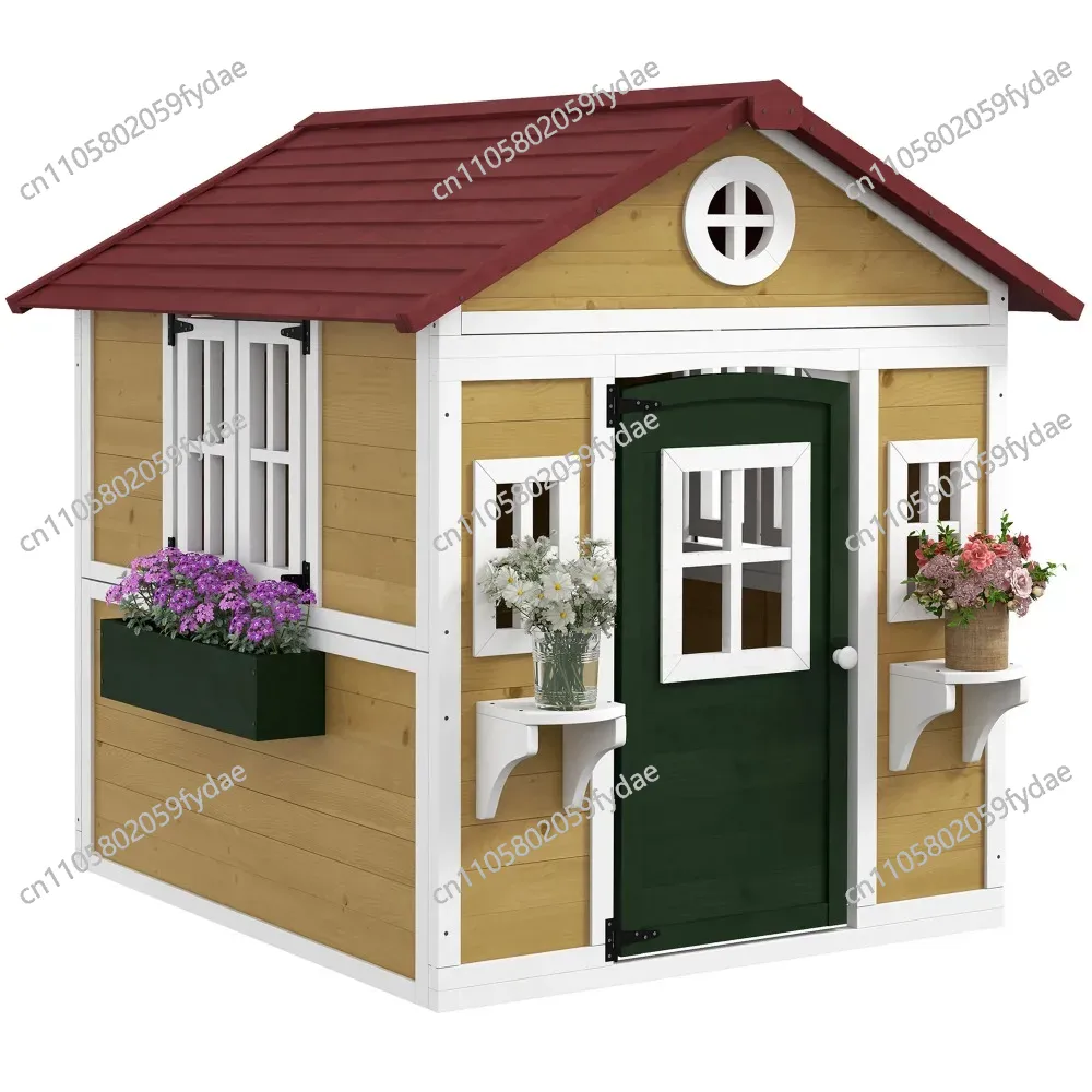 Outdoor Kids Playhouse, Wooden - Kids Outdoor Playhouse recension och pris