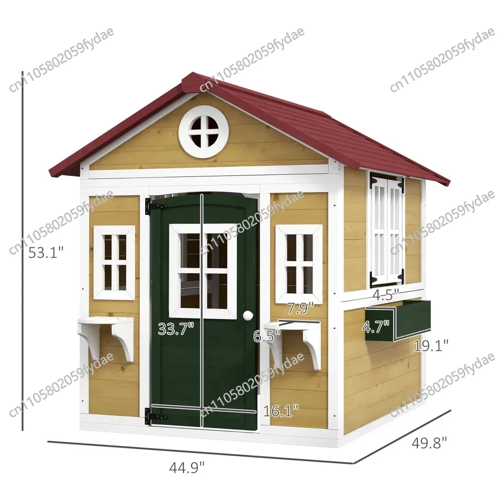Outdoor Kids Playhouse, Wooden - Kids Outdoor Playhouse recension och pris
