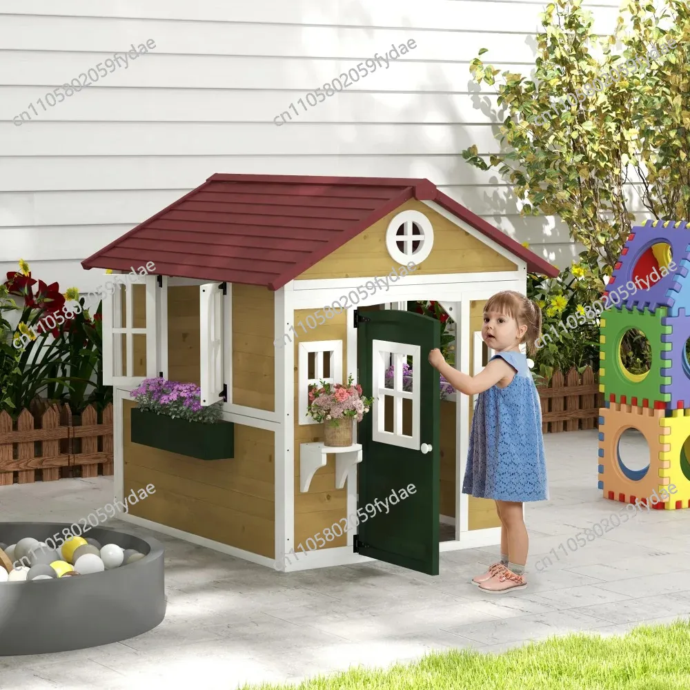 Outdoor Kids Playhouse, Wooden - Kids Outdoor Playhouse recension och pris
