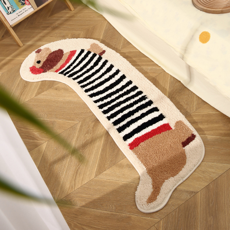 Adorable Puppy Bedside Rug Plu - Kids Outdoor Floor Cushions recension och pris