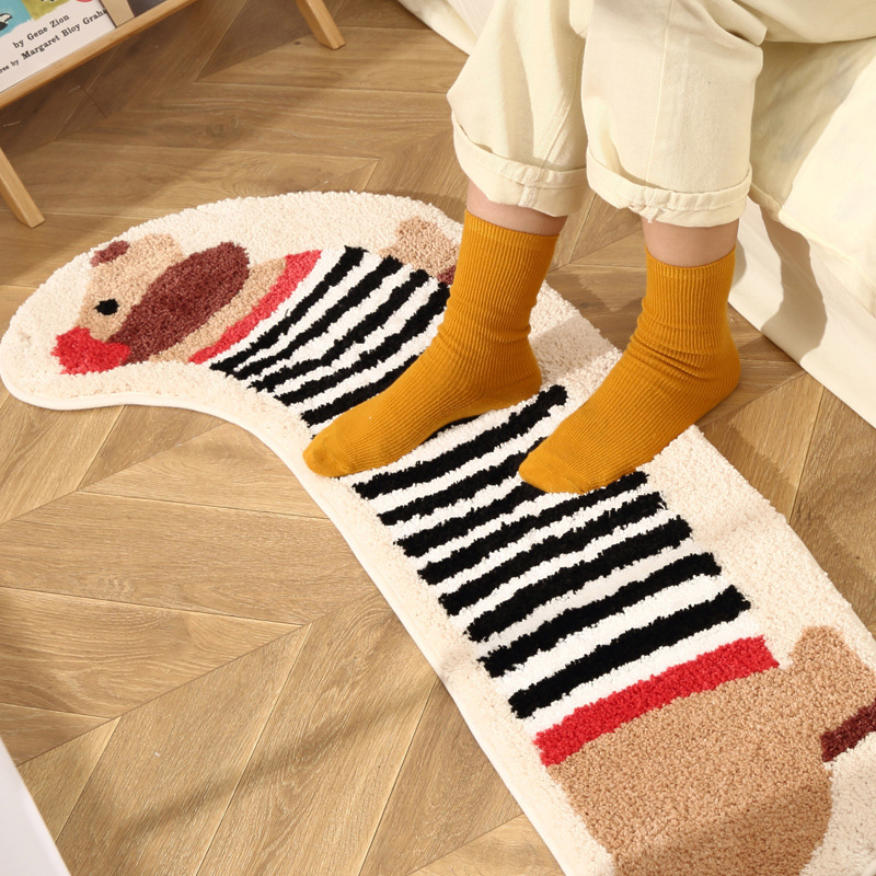 Adorable Puppy Bedside Rug Plu - Kids Outdoor Floor Cushions recension och pris