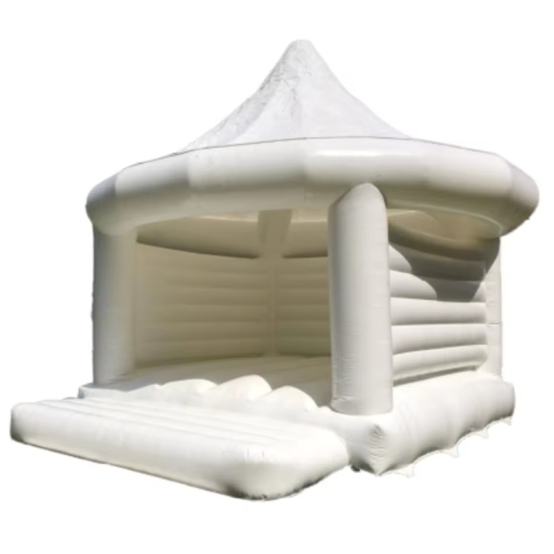 Inflatable White Wedding Bounc - Kids Outdoor Games recension och pris