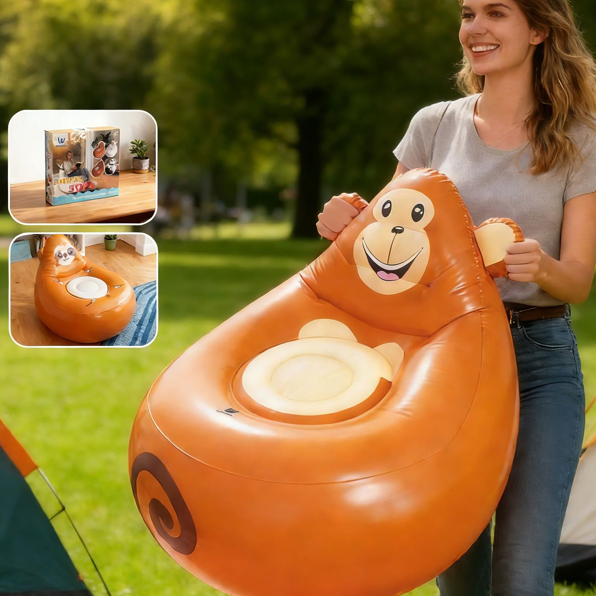 Inflatable Lazy Sofa Kids Cart - Kids Outdoor Lounge recension och pris