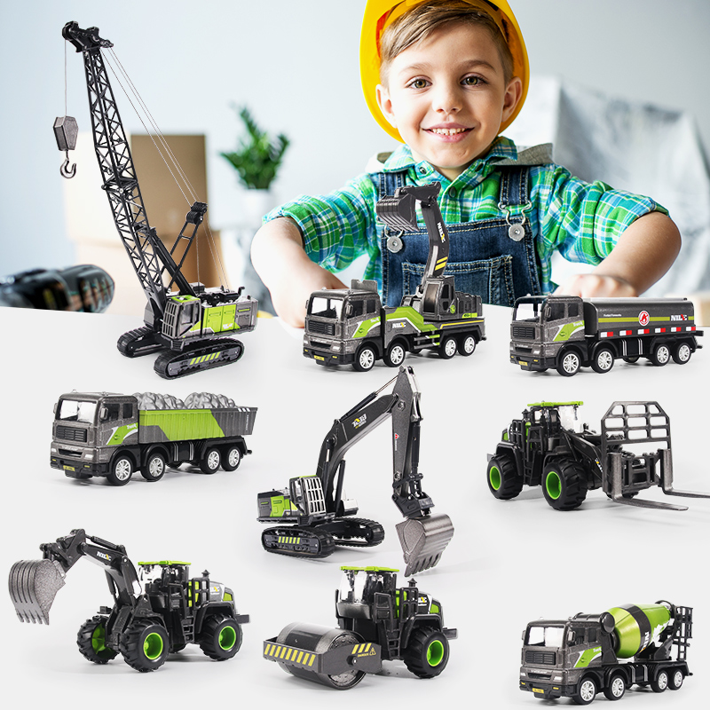 1/50 Diecast Alloy Inertia Eng - Kids Outdoor Excavator recension och pris
