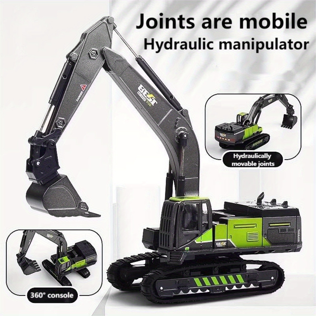 1/50 Diecast Alloy Inertia Eng - Kids Outdoor Excavator recension och pris