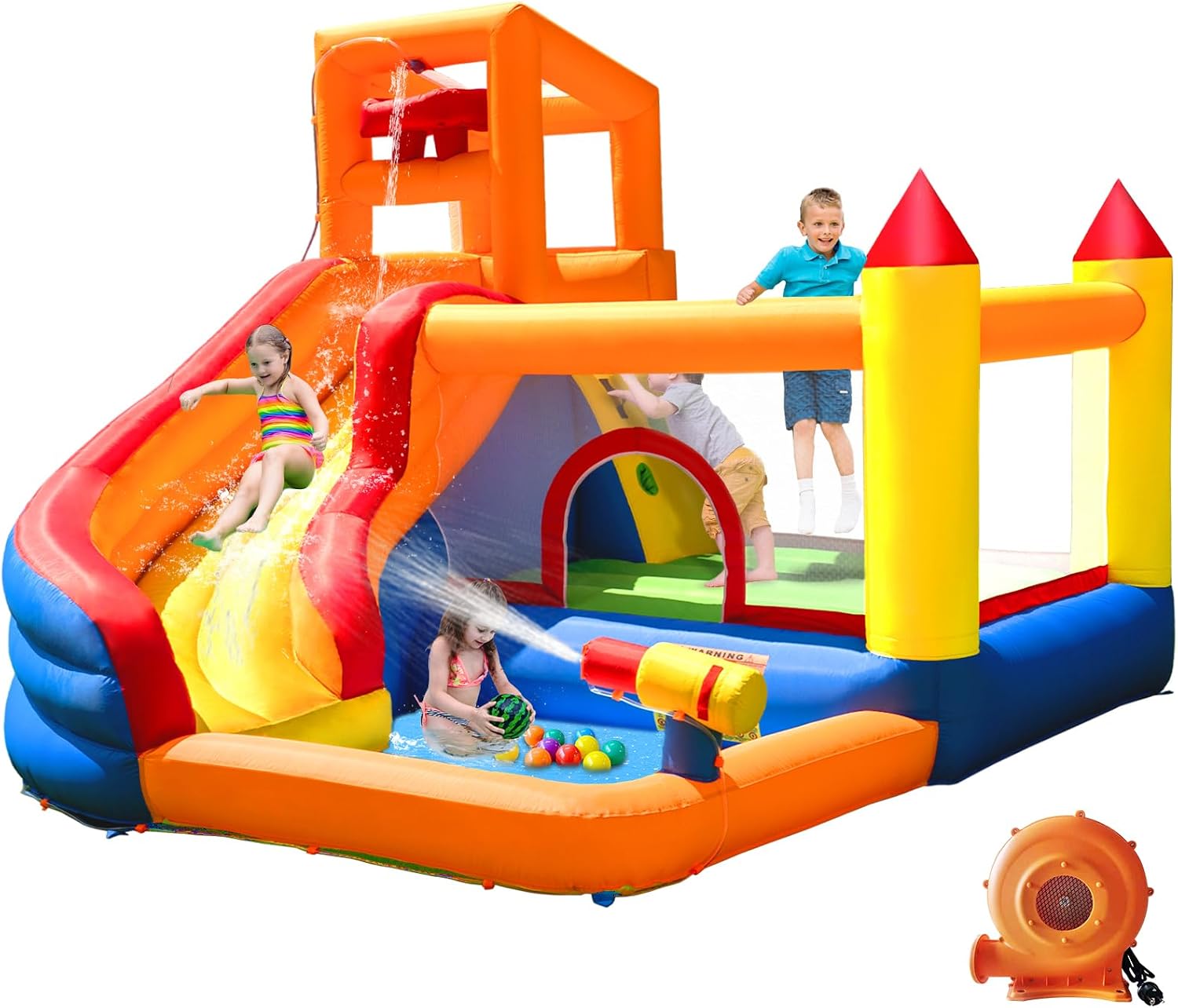 HuaKastro Inflatable Water Sli - Kids Outdoor Playhouse recension och pris