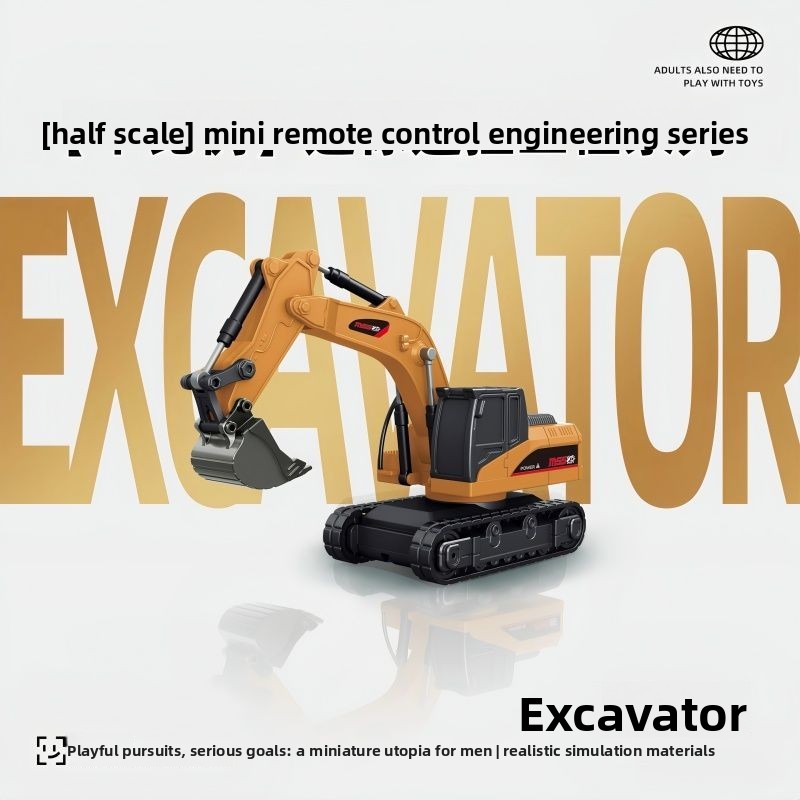 1:64 Metal RC Engineering Car  - Kids Outdoor Excavator recension och pris