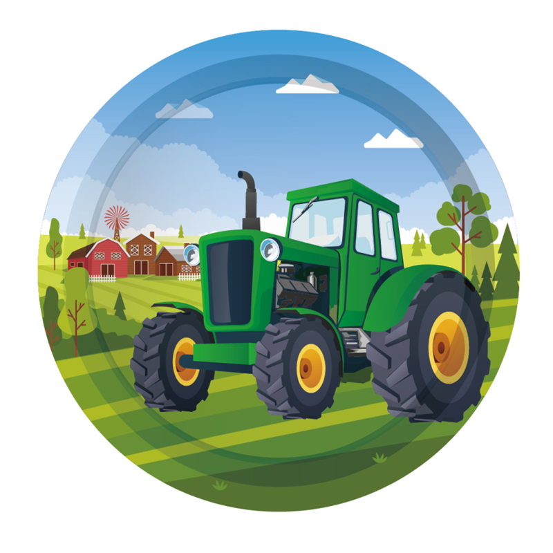 Green Farm Tractor Theme Dispo - Kids Outdoor Excavator recension och pris