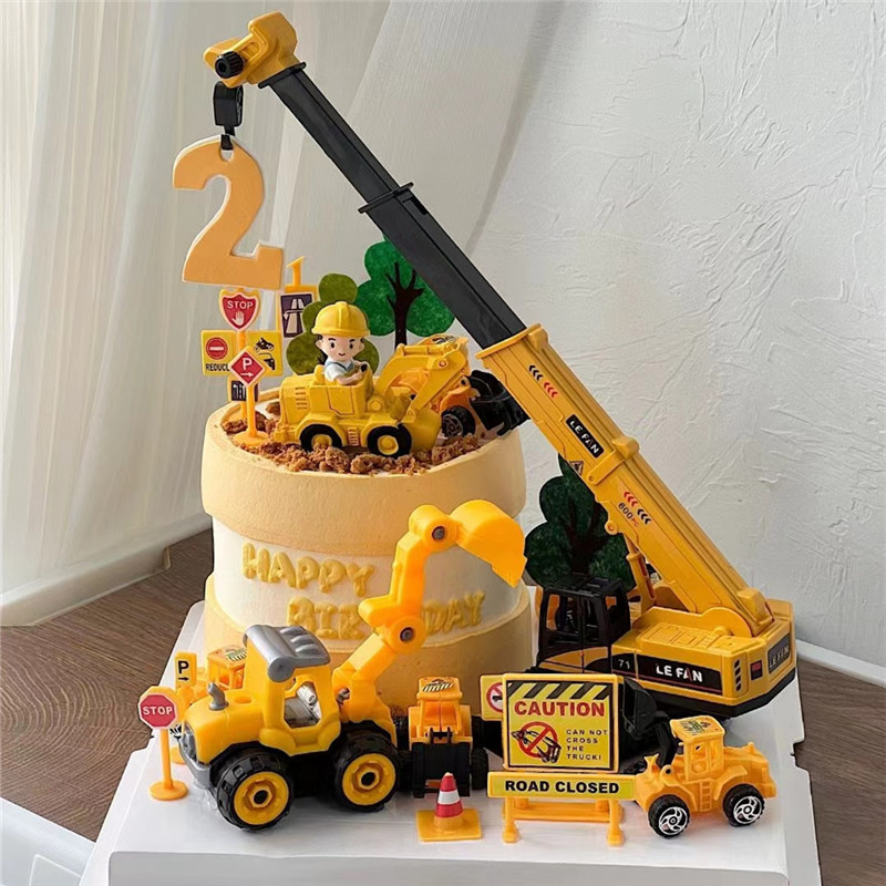 Excavator Crane Tractor Cake T - Kids Outdoor Excavator recension och pris