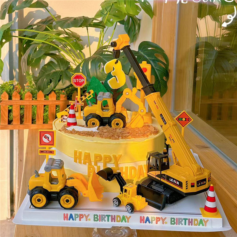 Excavator Crane Tractor Cake T - Kids Outdoor Excavator recension och pris