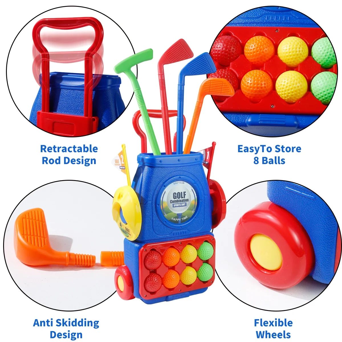 MQUDUO Kids Golf Putting Game  - Kids Indoor Outdoor Cart recension och pris
