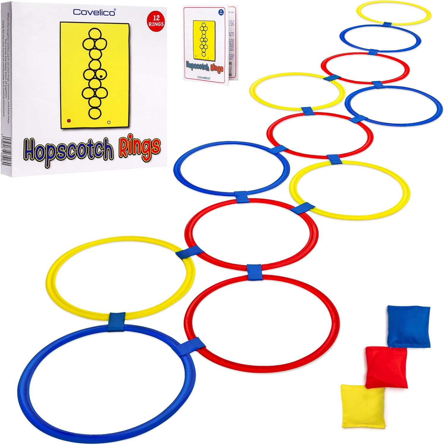 Hopscotch Rings, 12 x 11 Inch  - Kids Outdoor Bean Bag recension och pris