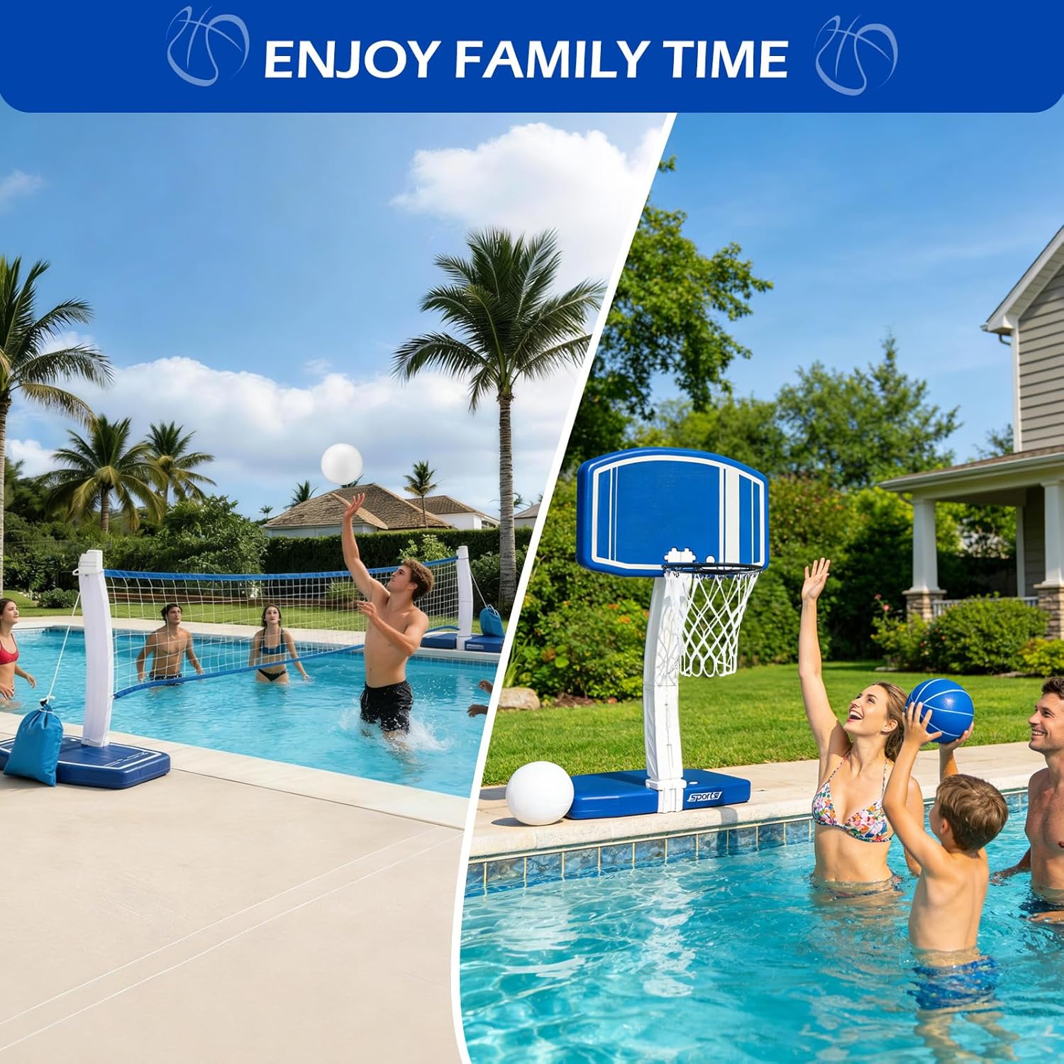 Above Ground Pool Basketball H - Kids Outdoor Fun recension och pris