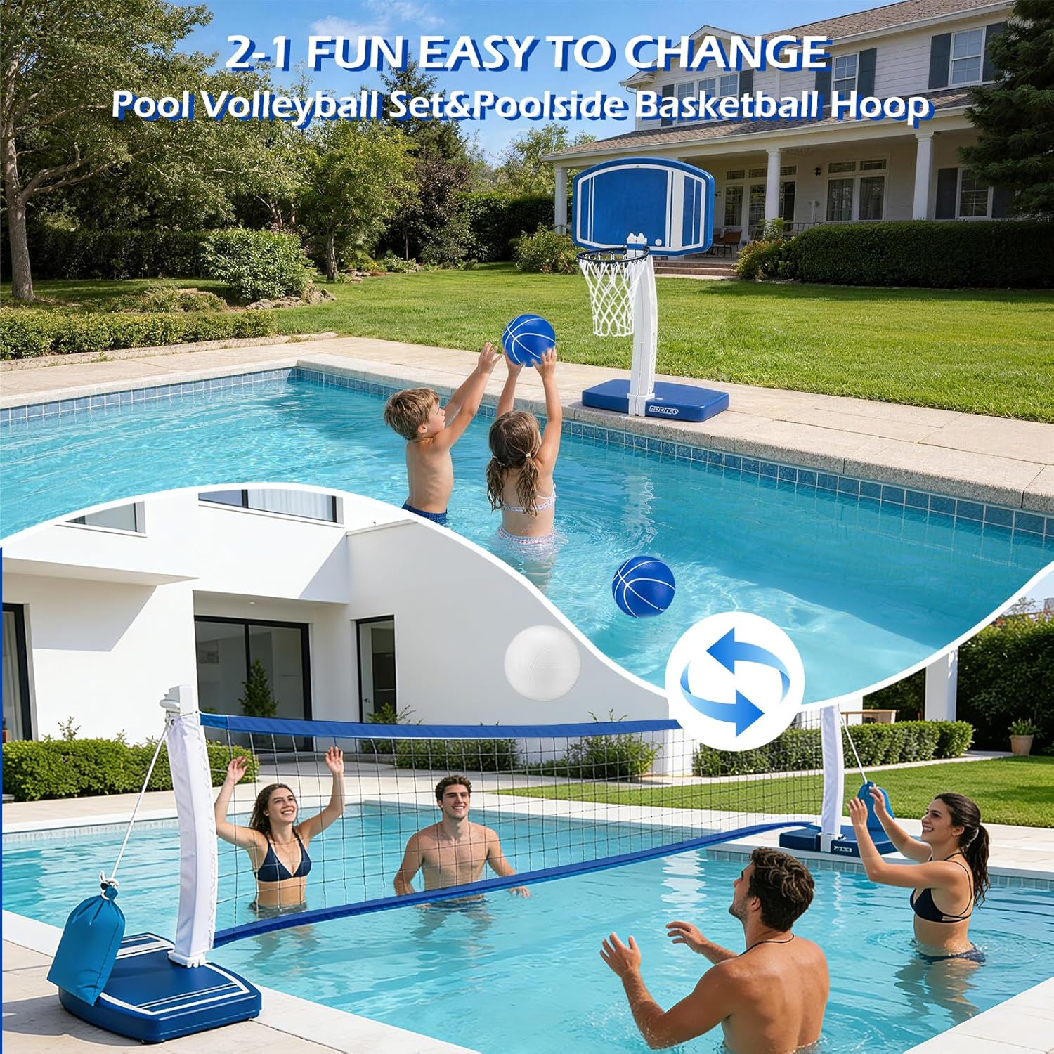 Above Ground Pool Basketball H - Kids Outdoor Fun recension och pris