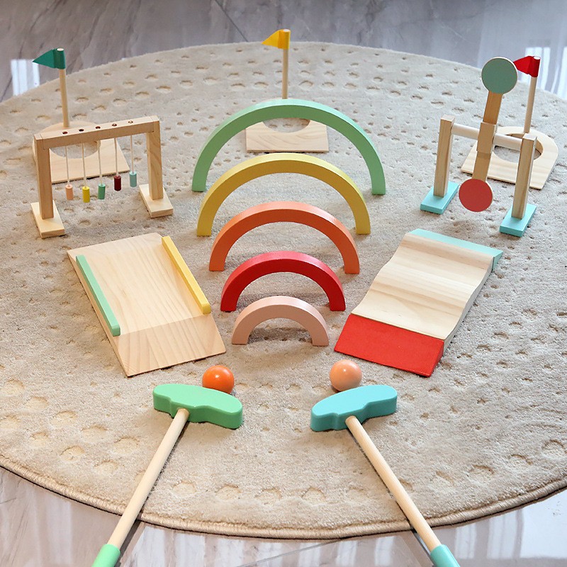 Children Golf Ball Set Wooden  - Kids Outdoor Wooden Playset recension och pris