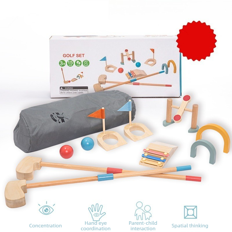 Children Golf Ball Set Wooden  - Kids Outdoor Wooden Playset recension och pris