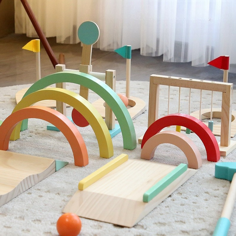 Children Golf Ball Set Wooden  - Kids Outdoor Wooden Playset recension och pris