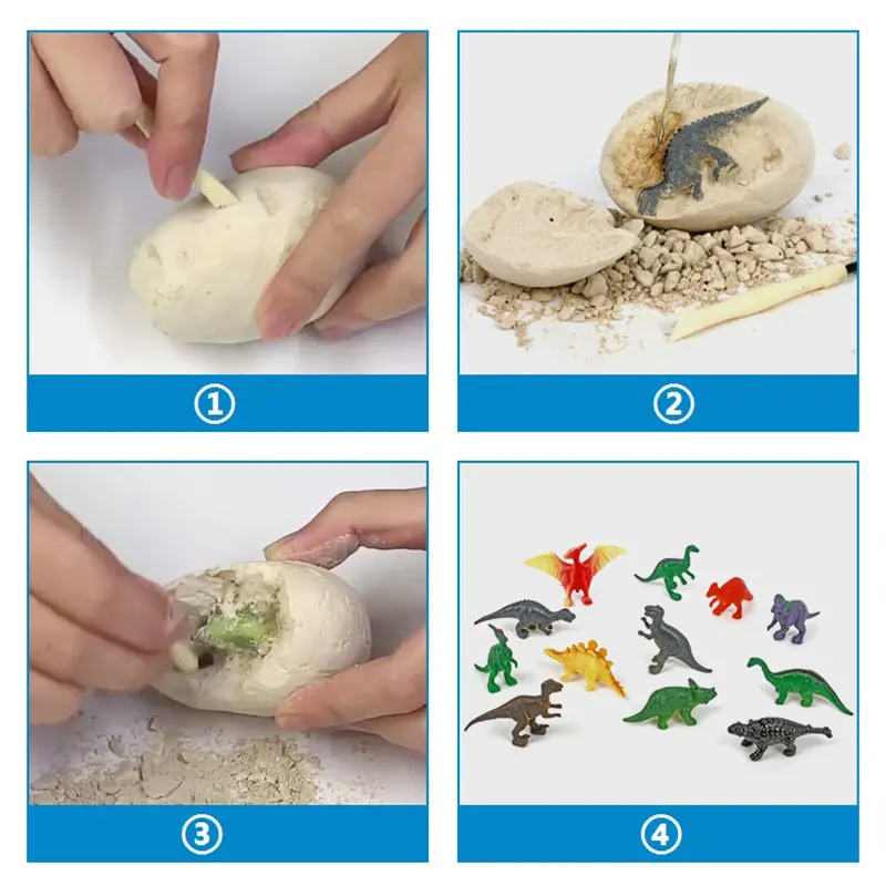 12PCS Archeological Dinosaur E - Kids Outdoor Excavator recension och pris