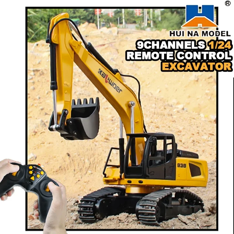 Huina Rc Excavator 1/24 9Ch Re - Kids Outdoor Excavator recension och pris