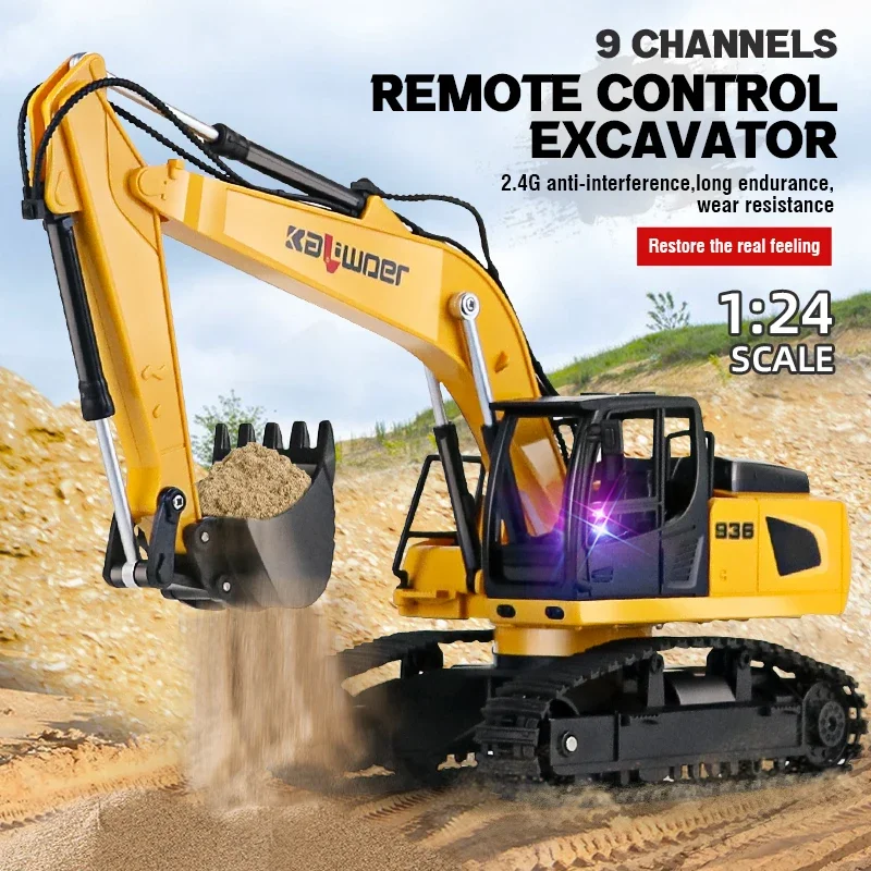 Huina Rc Excavator 1/24 9Ch Re - Kids Outdoor Excavator recension och pris