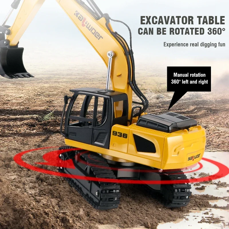 Huina Rc Excavator 1/24 9Ch Re - Kids Outdoor Excavator recension och pris