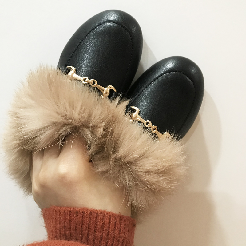 Winter Kids Fur Princess Shoes - Kids Indoor Outdoor Slippers recension och pris