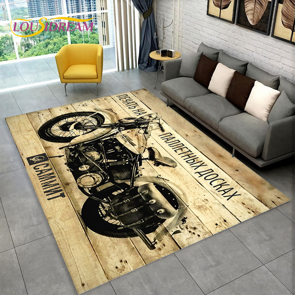 3D Retro Vintage Motorcycle Ar - Kids Outdoor Lounge recension och pris