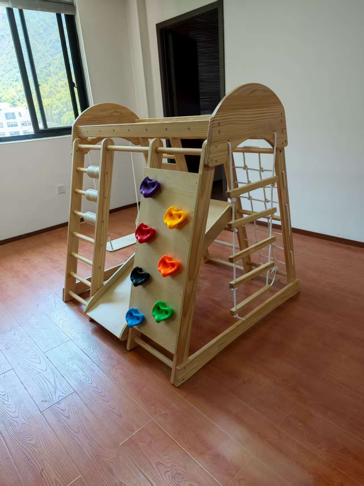 Wooden Kids Climbing Frame Lad - Kids Outdoor Climbing recension och pris
