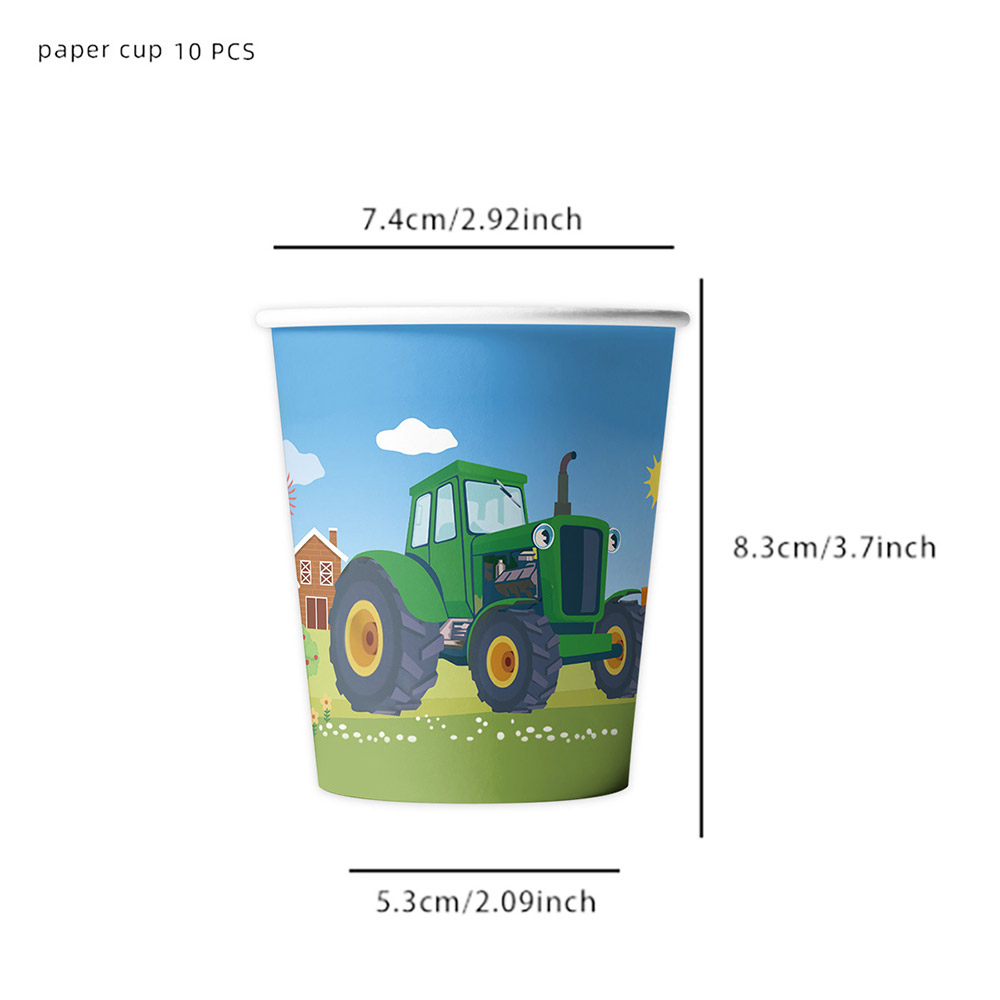 Green Farm Tractor Birthday Pa - Kids Outdoor Excavator recension och pris