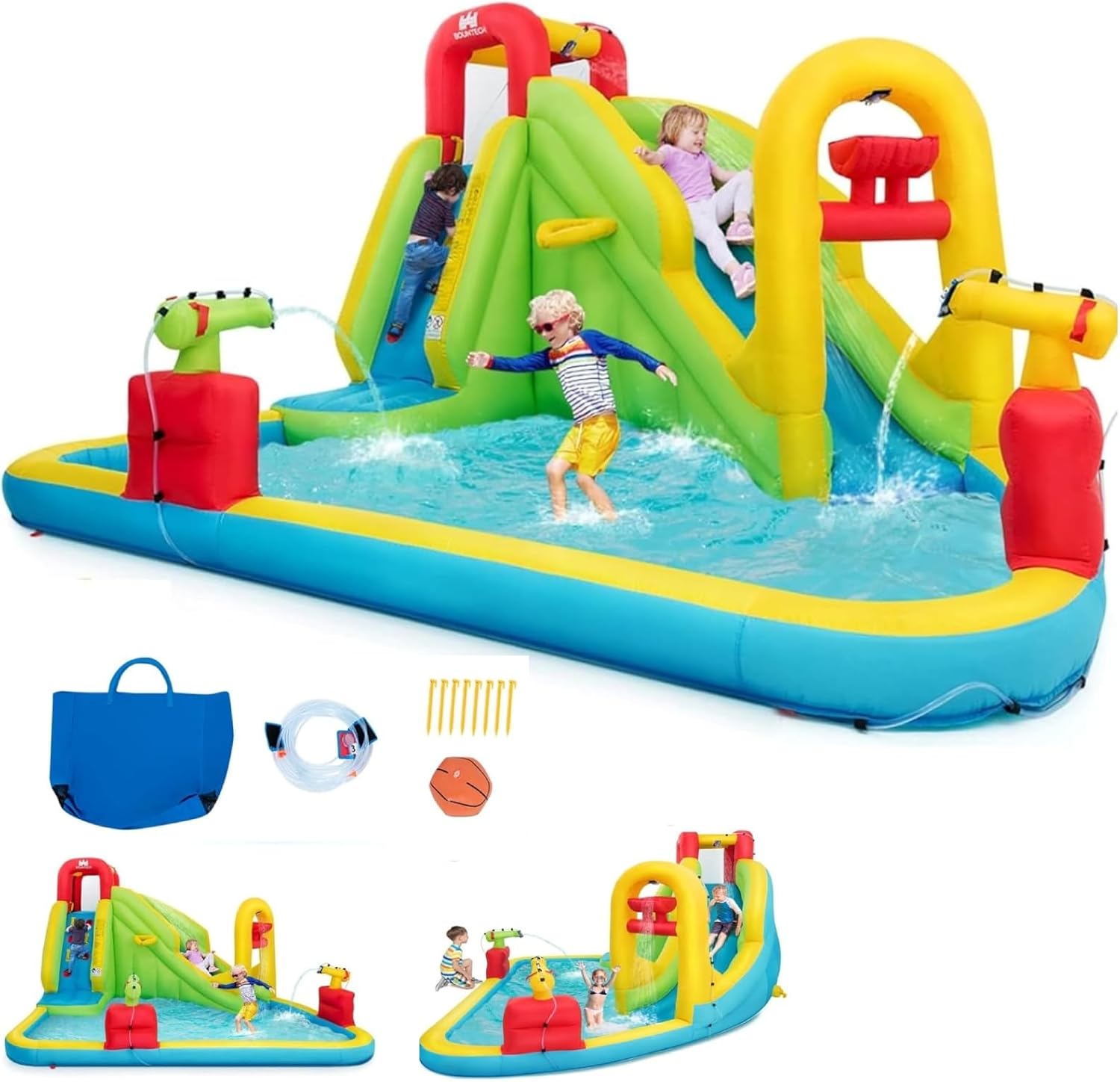 Mega Inflatable Water Park Bou - Kids Outdoor Climbing recension och pris