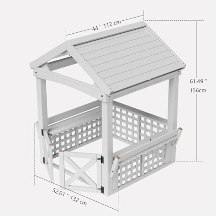 Outdoor Wooden Playhouse For K - Kids Outdoor Playhouse recension och pris